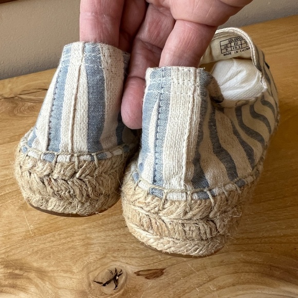 SOLUDOS A LA PLAGE TO THE BEACH NAUTICAL STRIPED ESPADRILLE COASTAL GRANDMA - Picture 7 of 11